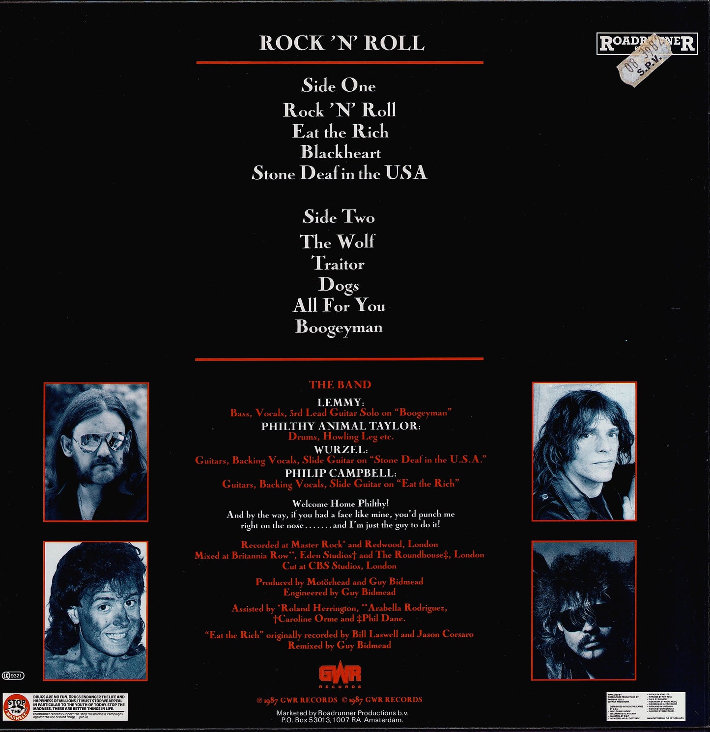 Motörhead - Rock 'N' Roll Vinyl LP