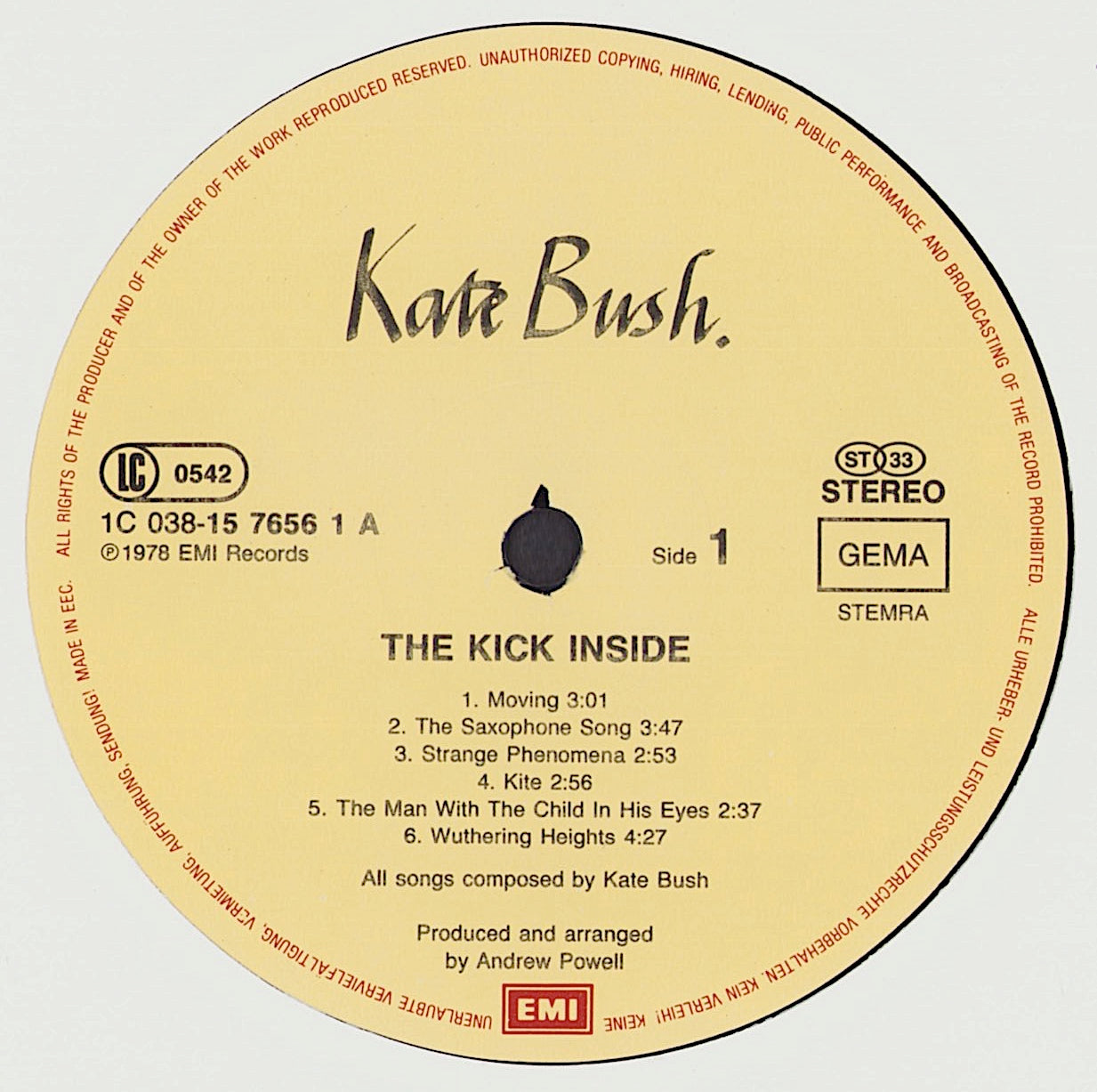 Kate Bush - The Kick Inside (Vinyl LP)