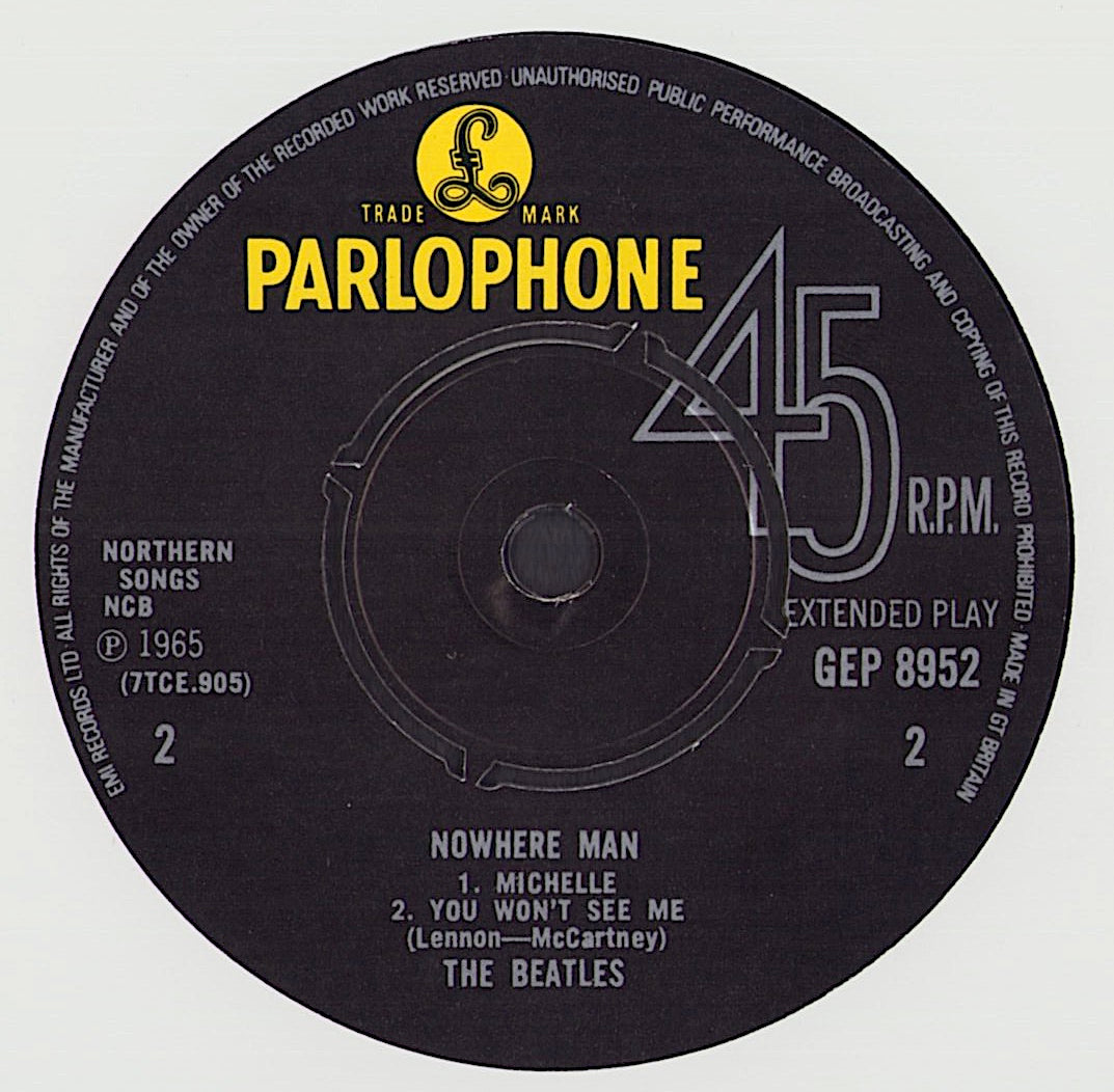 The Beatles - Nowhere Man Vinyl 7"
