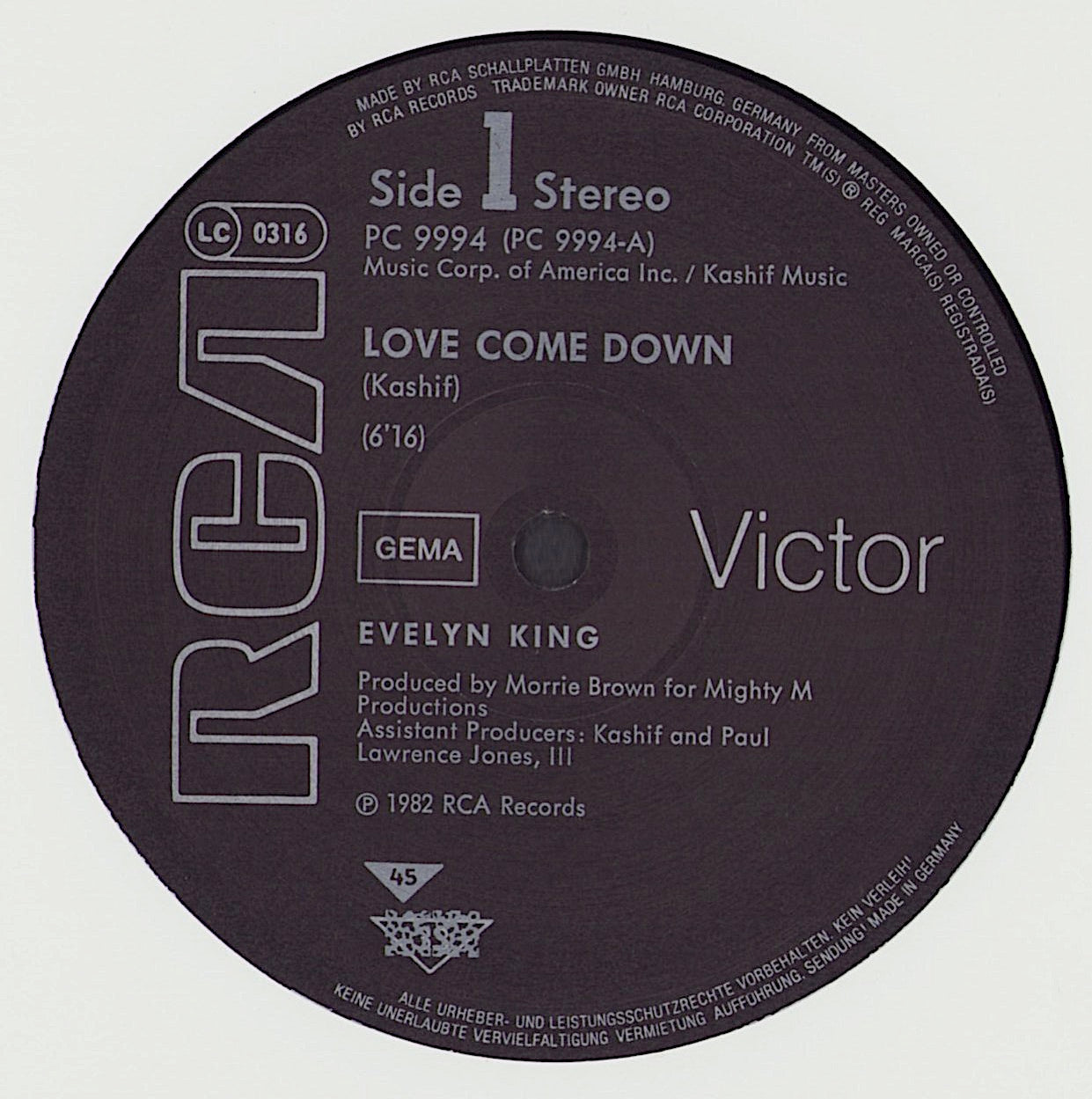 Evelyn King ‎- Love Come Down Vinyl 12"