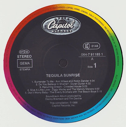 Tequila Sunrise - Original Motion Picture Soundtrack Vinyl LP