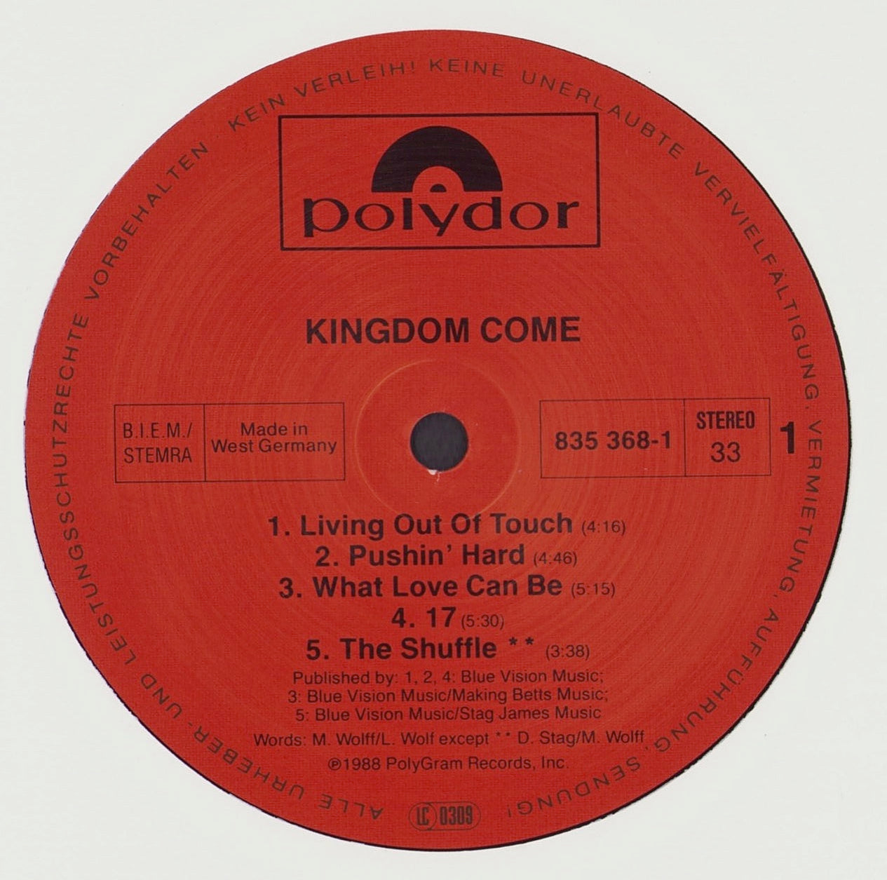 Kingdom Come - Kingdome Come Vinyl LP