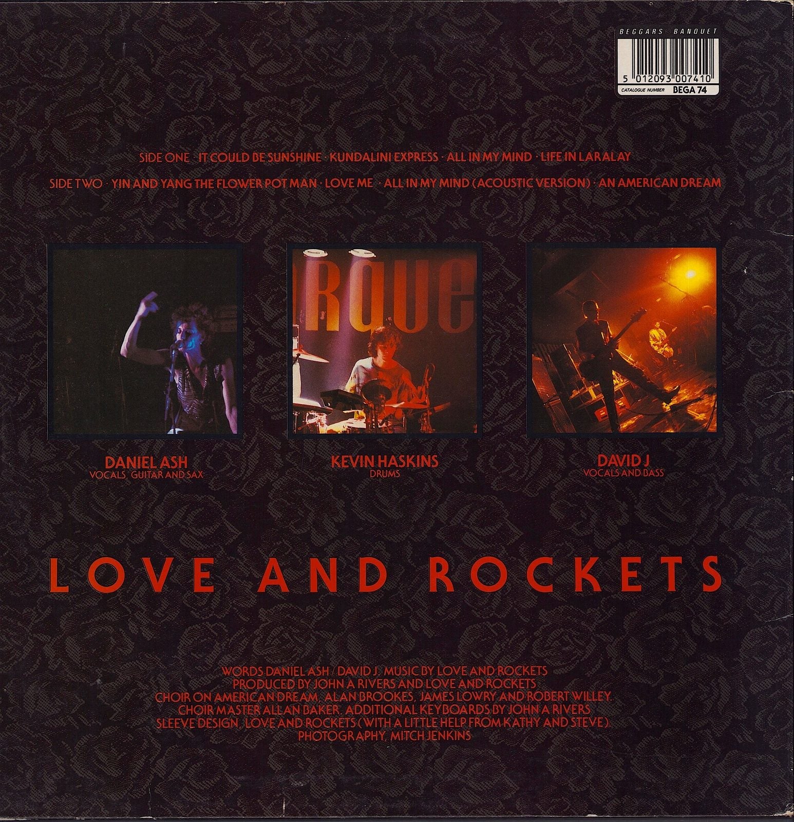 Love And Rockets ‎- Express Vinyl LP