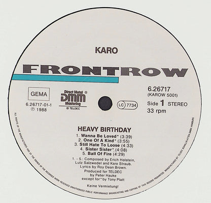 Karo - Heavy Birthday Vinyl LP