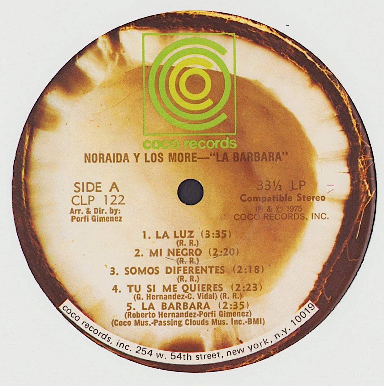 Noraida Y Los Moré - La Barbara Vinyl LP US