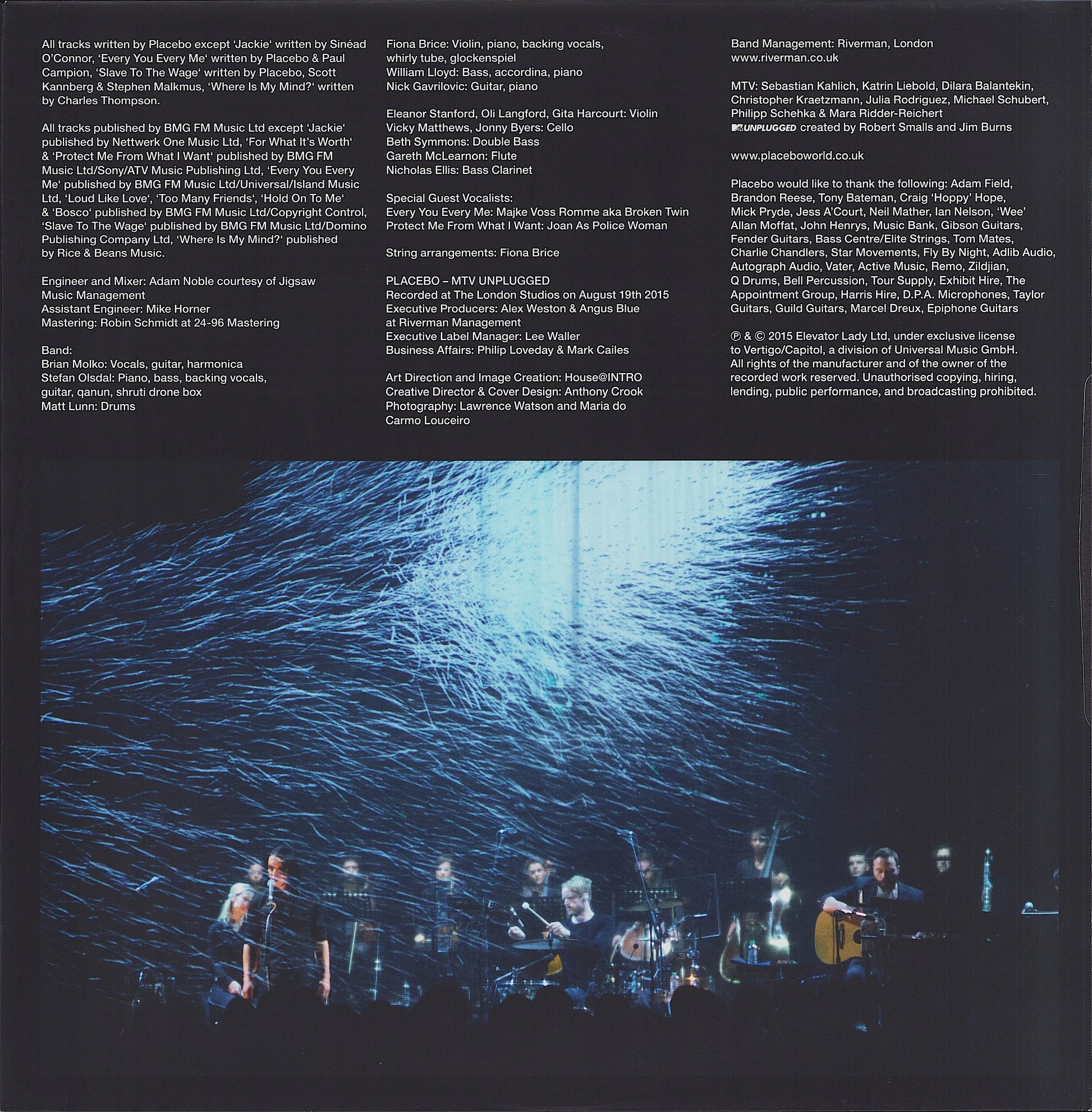 Placebo ‎- MTV Unplugged Vinyl 2LP