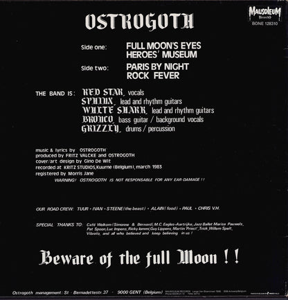 Ostrogoth - Full Moon's Eyes Vinyl 12" EP