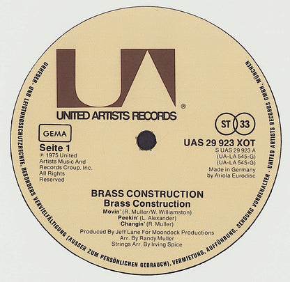 Brass Construction - Brass Construction Vinyl LP