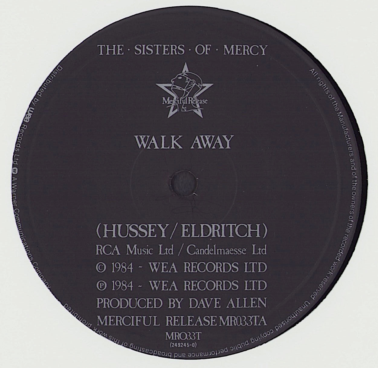 The Sisters Of Mercy - Walk Away Vinyl 12"