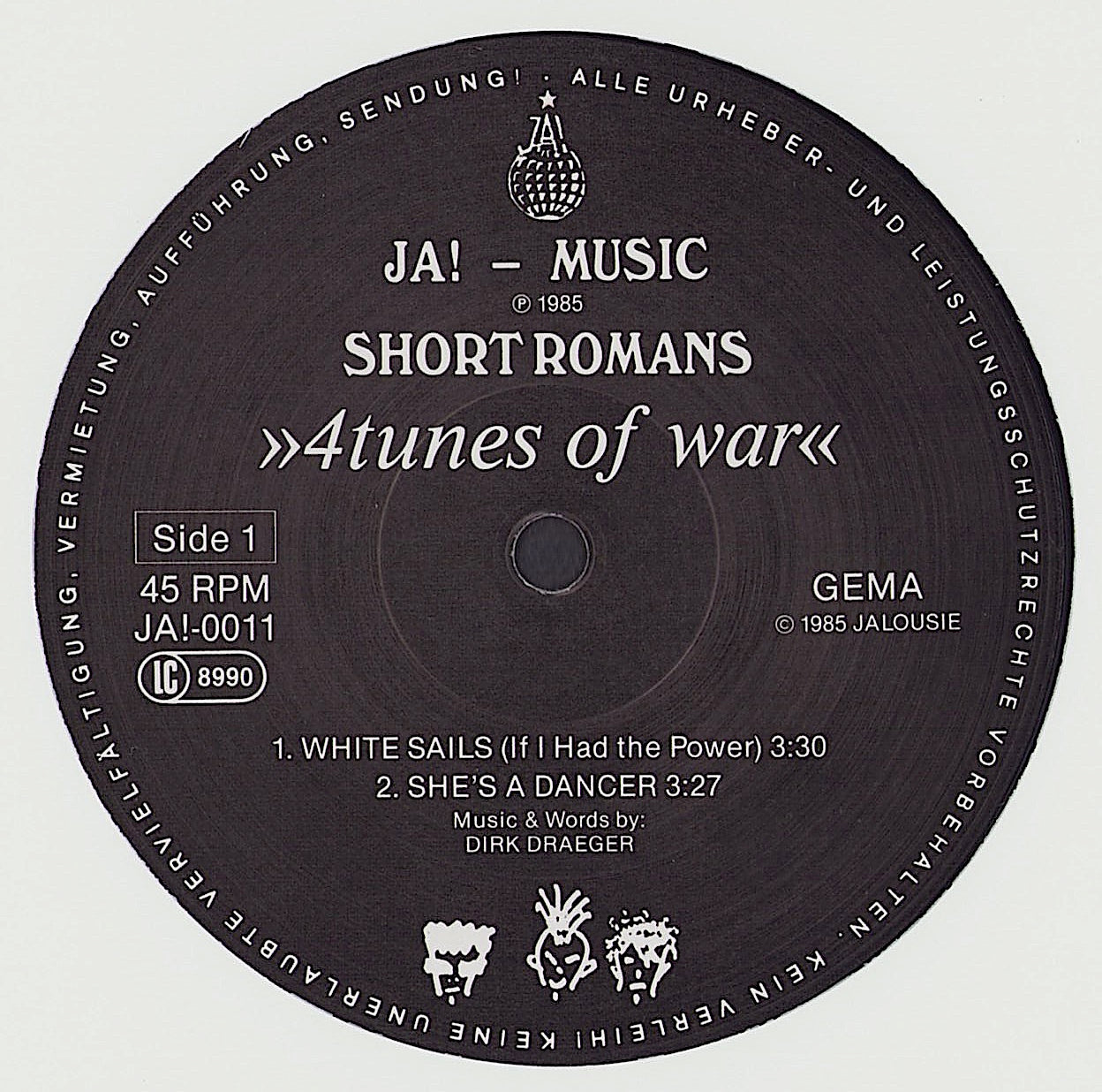 Short Romans ‎- 4tunes Of War Vinyl 12"