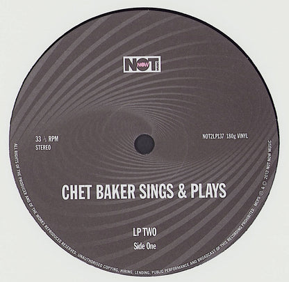 Chet Baker - Sings & Plays Vinyl 2LP