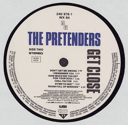 The Pretenders - Get Close Vinyl LP EU