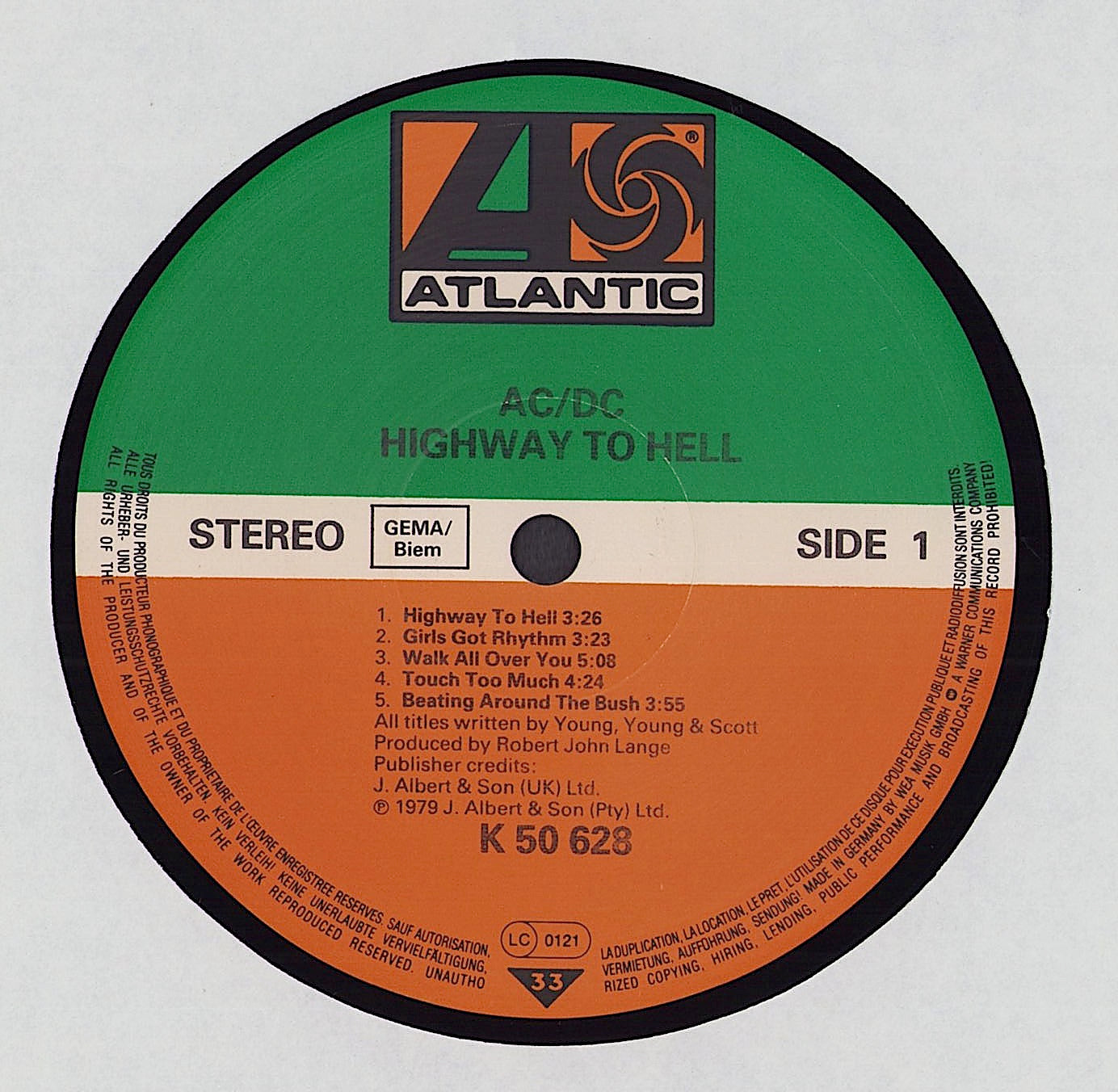 AC/DC ‎- Highway To Hell Vinyl LP EU