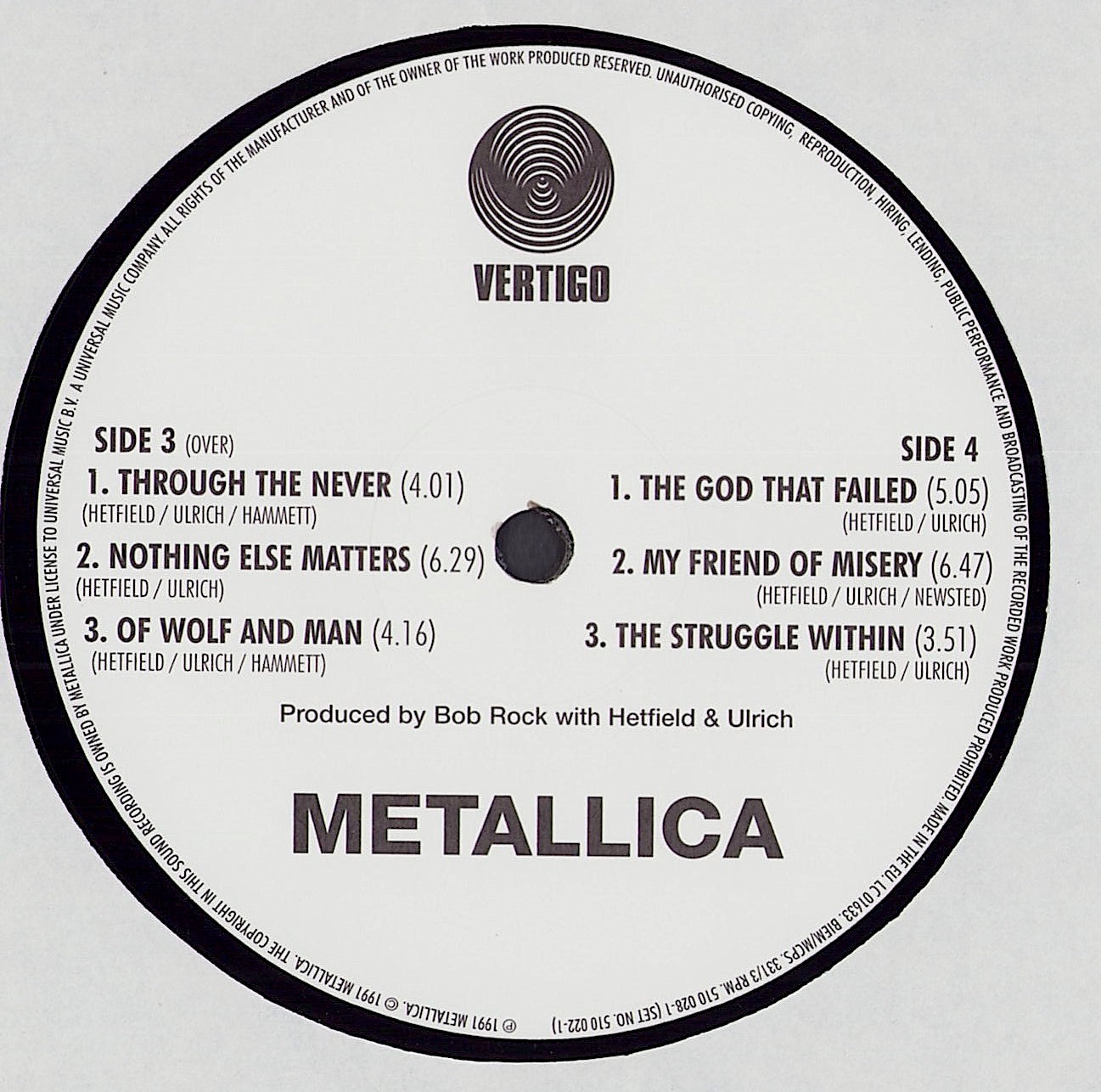 Metallica ‎- Metallica Vinyl 2LP