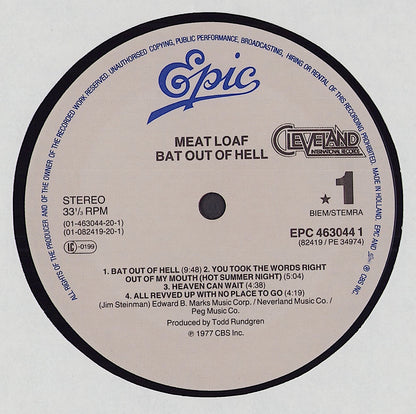 Meat Loaf ‎- Bat Out Of Hell (Vinyl LP) EU