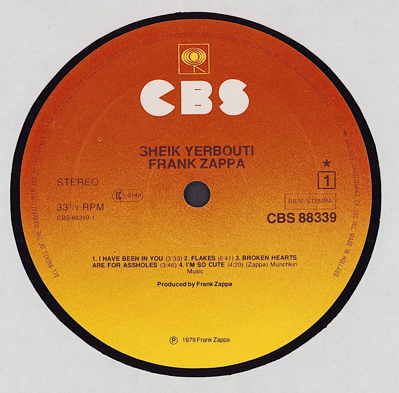 Frank Zappa ‎- Sheik Yerbouti (Vinyl 2LP)