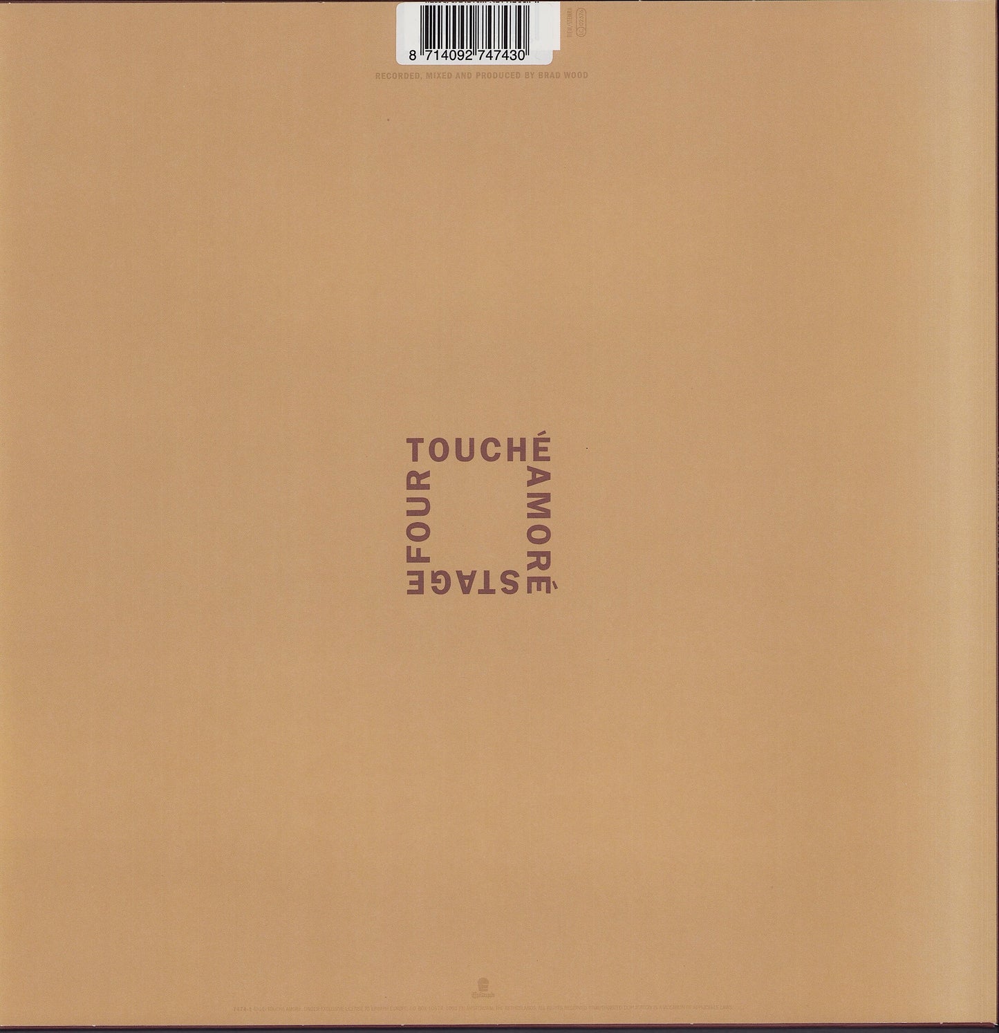 Touché Amoré - Stage Four Beer Transparent Vinyl LP Limited Edition