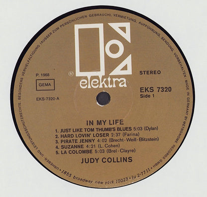Judy Collins ‎- In My Life Vinyl LP