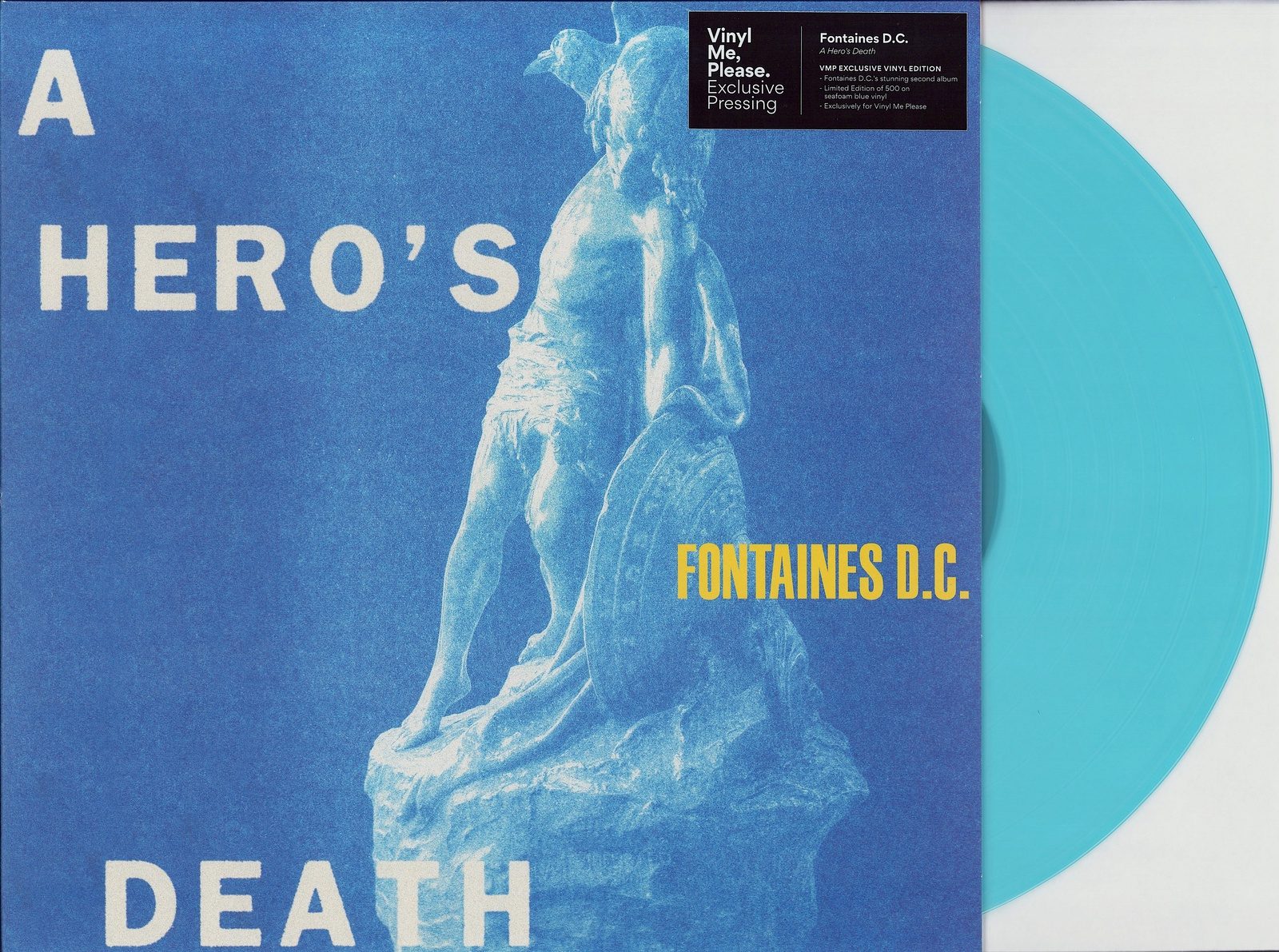 Fontaines D.C. ‎- A Hero's Death Blue Seafoam Vinyl LP Club Edition - Limited