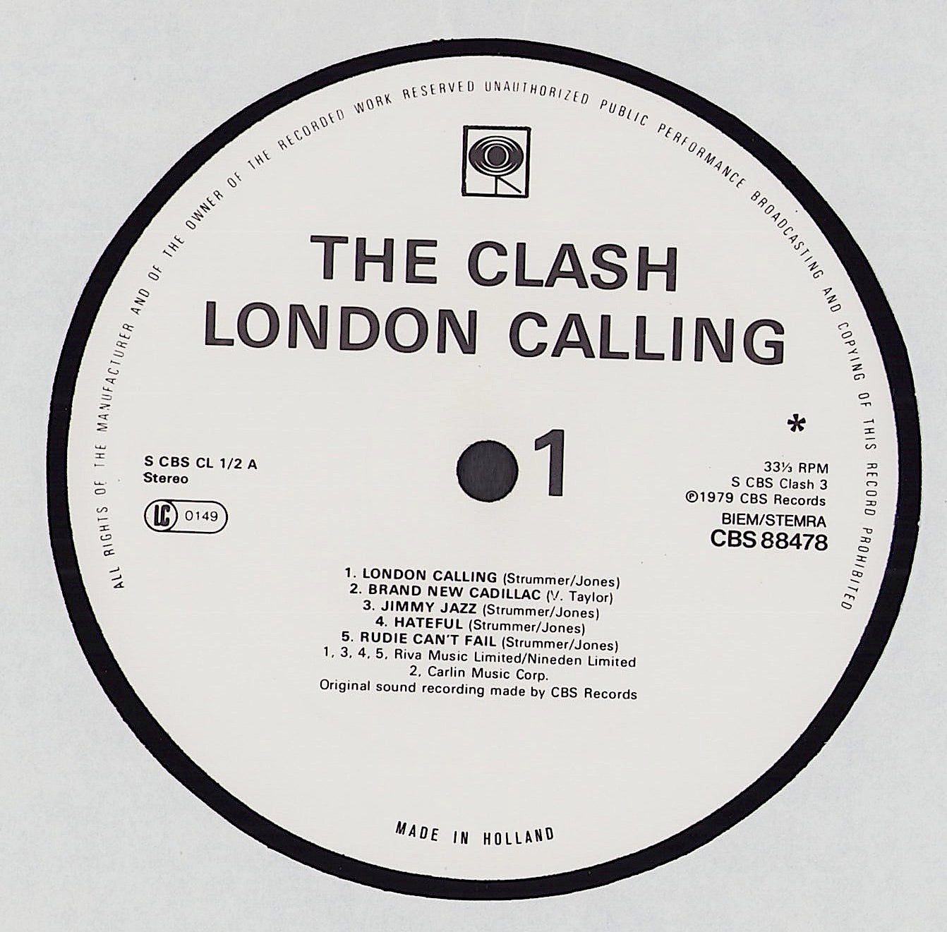 london calling セール レコード