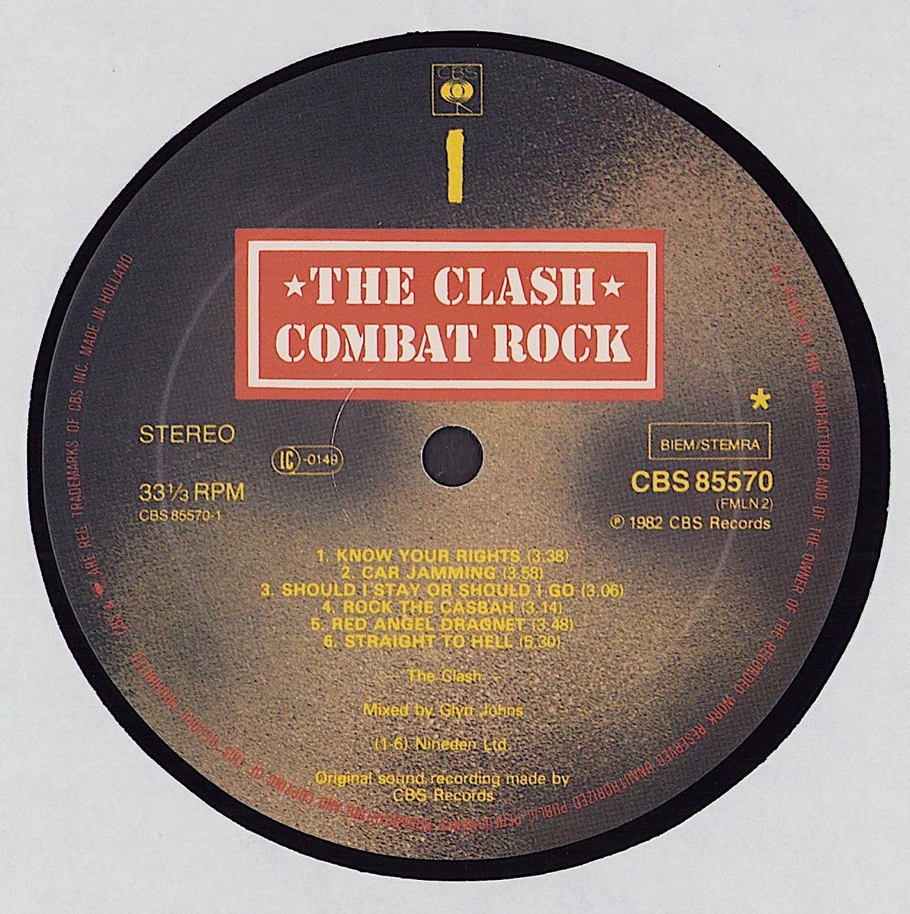 The Clash ‎- Combat Rock Vinyl LP + Poster