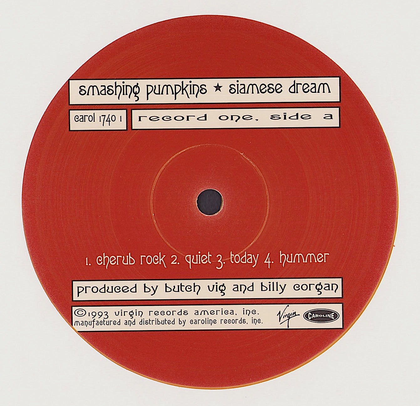 Smashing Pumpkins - Siamese Dream Orange Marbled Vinyl 2LP