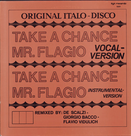 Mr. Flagio ‎- Take A Chance Vinyl 12"