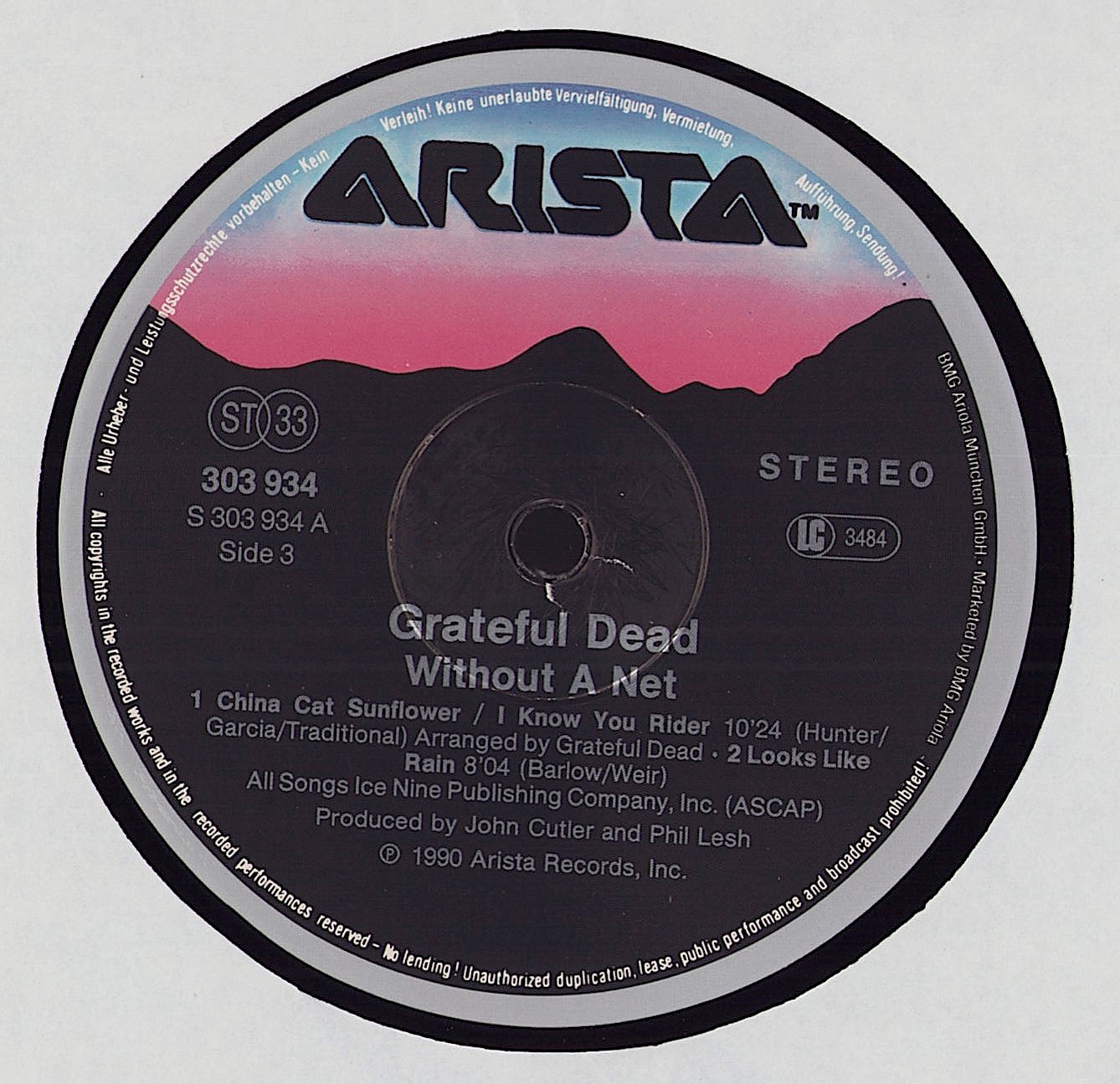 The Grateful Dead - Without A Net Vinyl 3LP