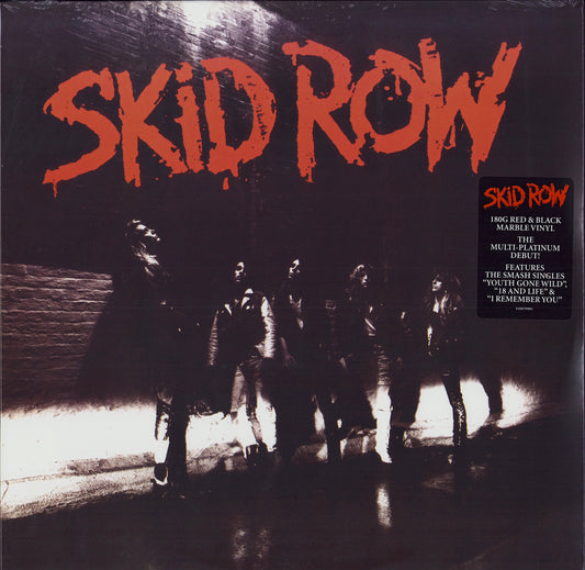Skid Row - Skid Row Red & Black Marbled Vinyl LP EU
