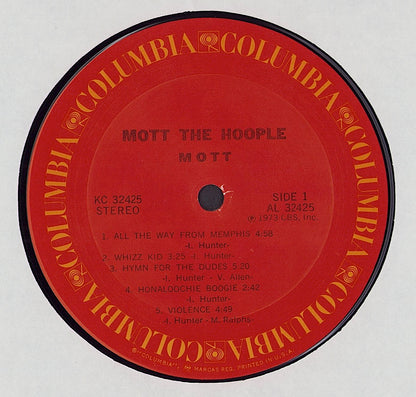 Mott The Hoople ‎- Mott Vinyl LP US