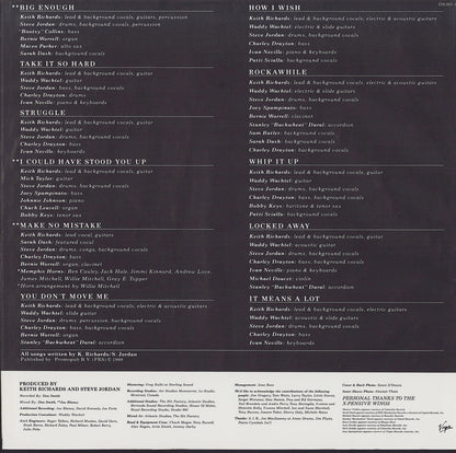Keith Richards ‎- Talk Is Cheap Vinyl LP 2.