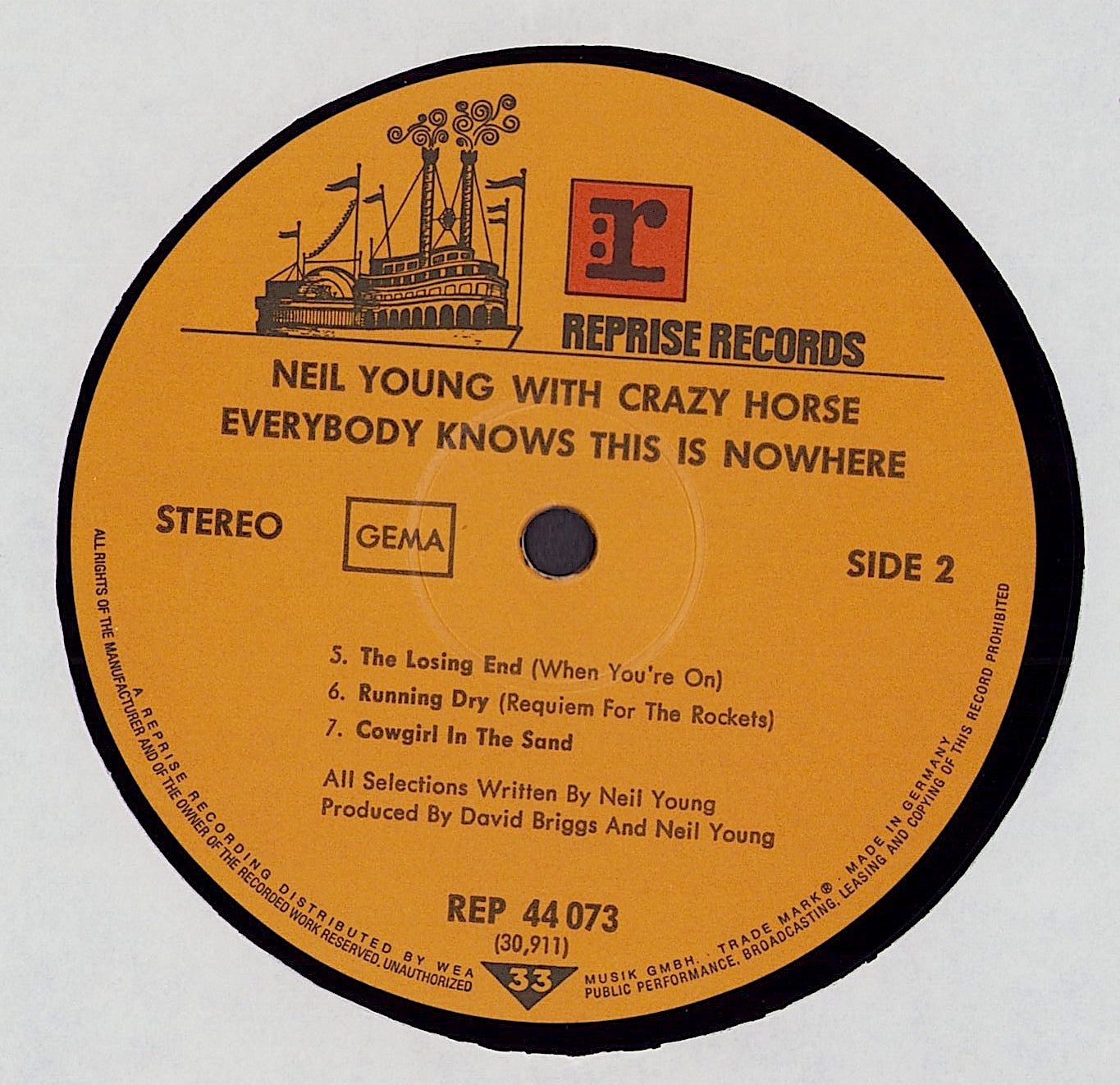 Neil Young With Crazy Horse – Everybody Knows This Is Nowhere Vinyl LP