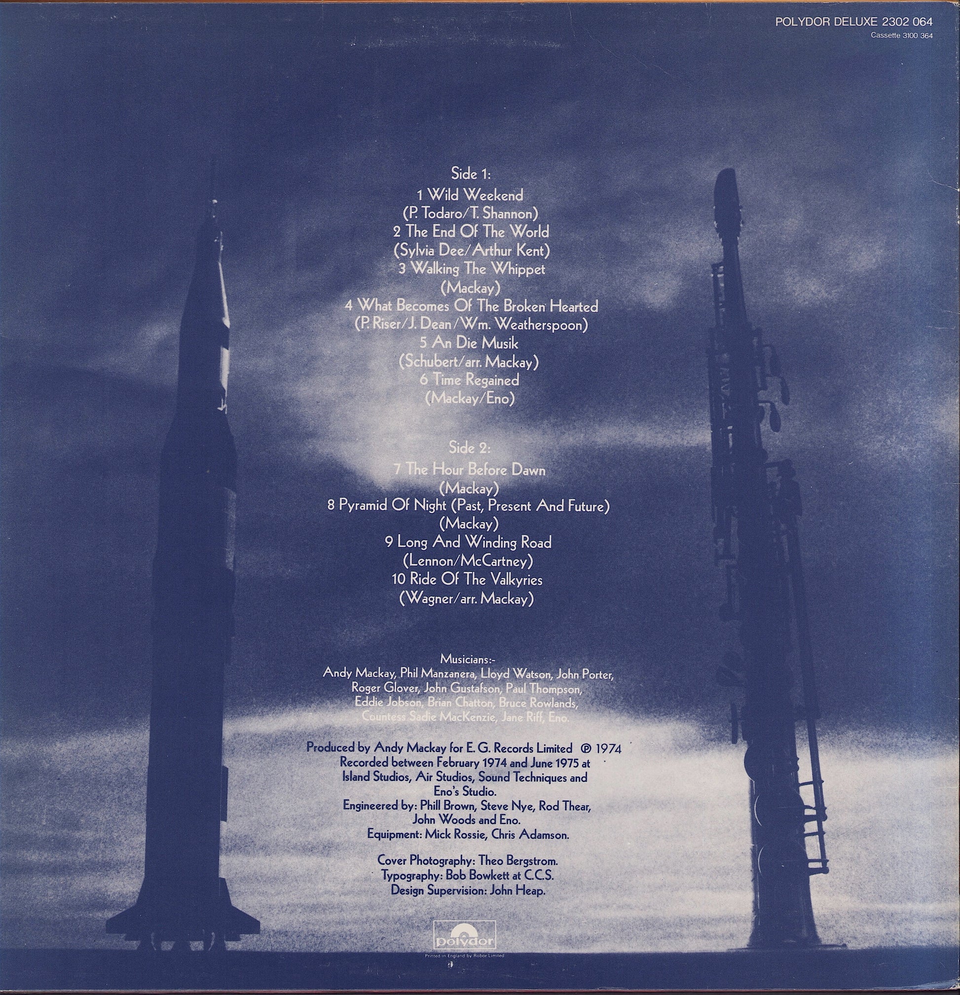Andy Mackay ‎- In Search Of Eddie Riff Vinyl LP UK