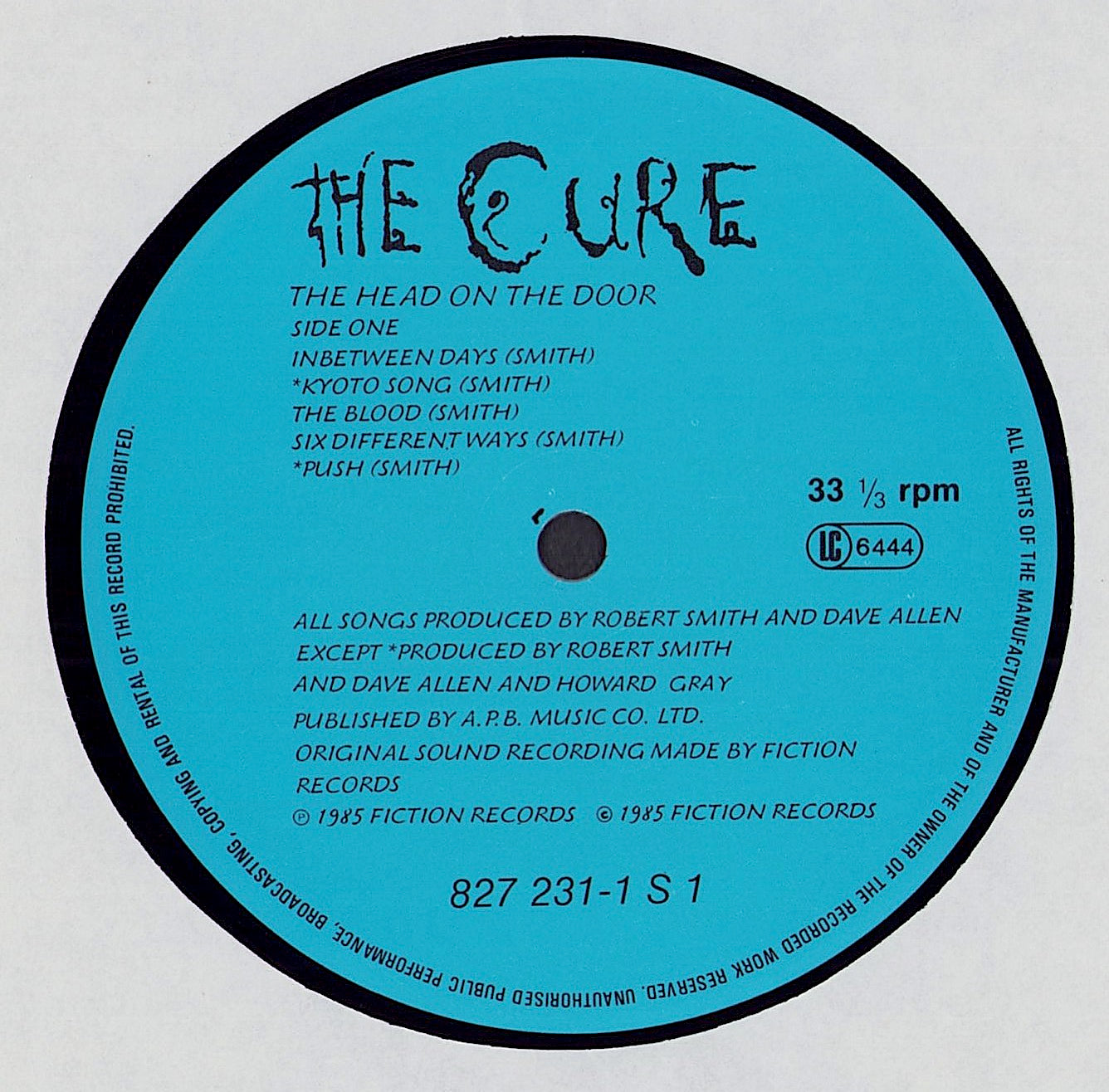 The Cure ‎- The Head On The Door (Vinyl LP) DE – Devinylhunter-Records