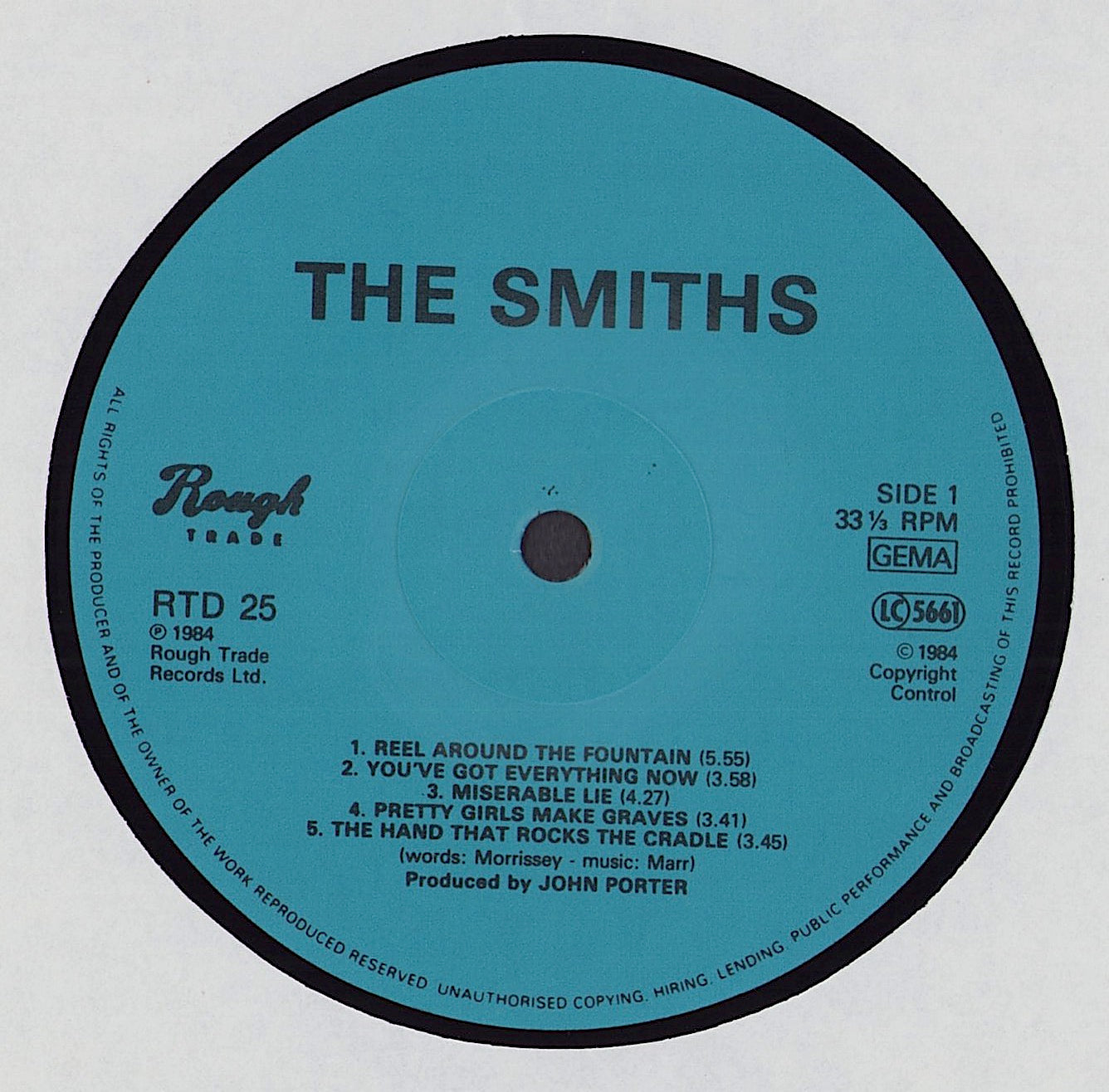 The Smiths ‎- The Smiths Vinyl LP DE
