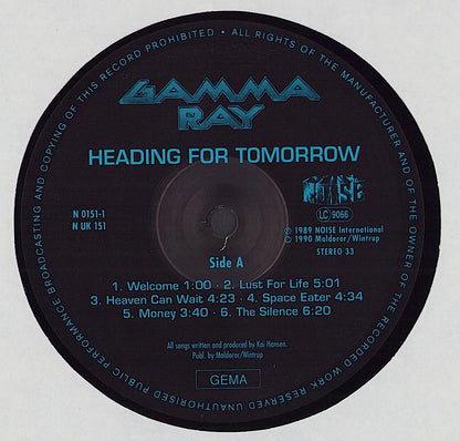 Gamma Ray ‎- Heading For Tomorrow Vinyl LP