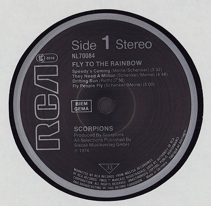 Scorpions ‎- Fly To The Rainbow Vinyl LP EU
