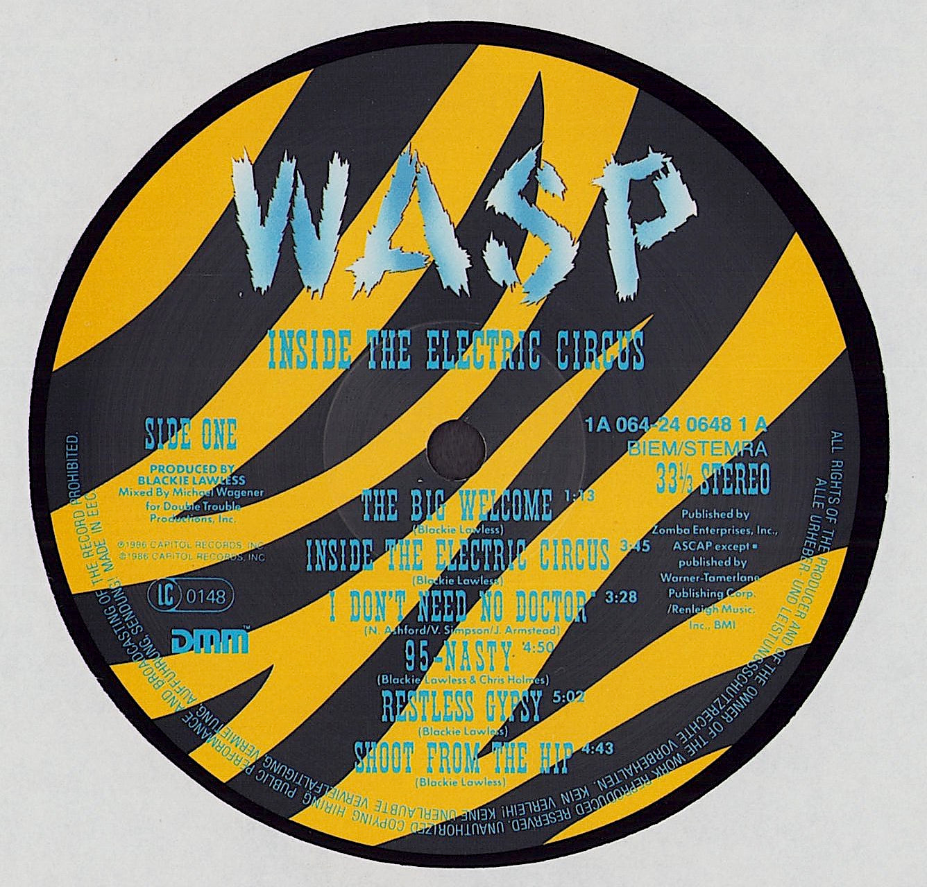 WASP - Inside The Electric Circus (Vinyl LP) EU