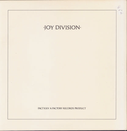 Joy Division ‎- Closer Vinyl LP UK 1. Press