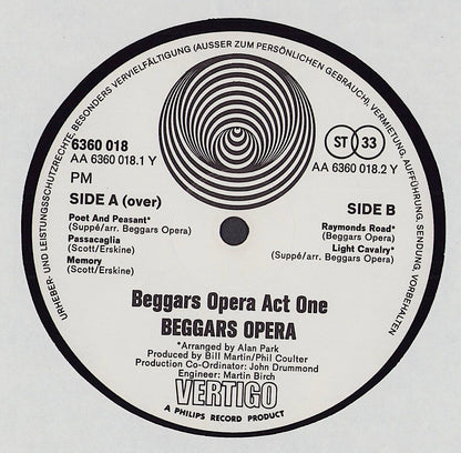 Beggar's Opera - Act One Vinyl LP DE