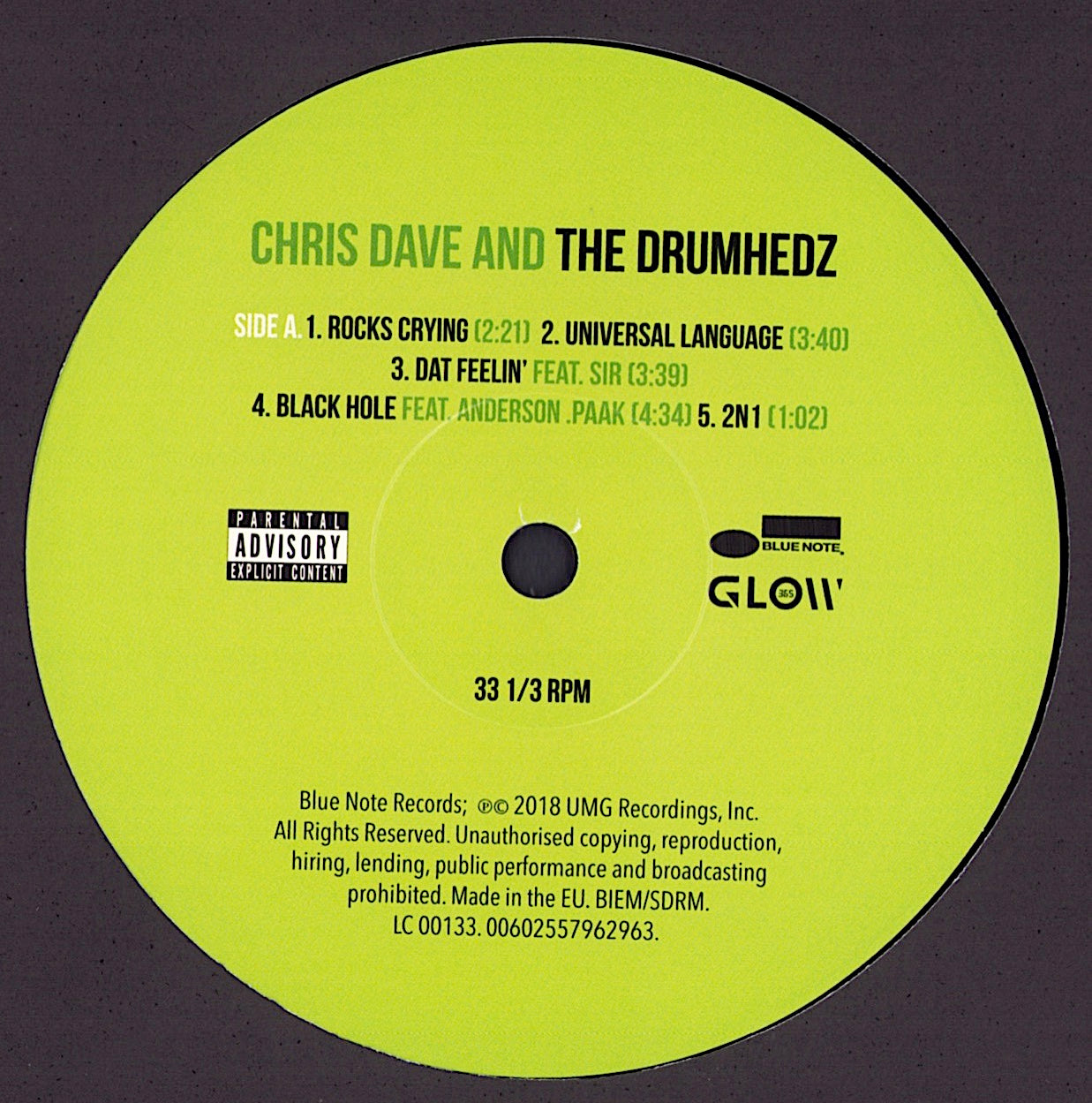 Chris Dave And The Drumhedz ‎– Chris Dave And The Drumhedz Vinyl 2LP