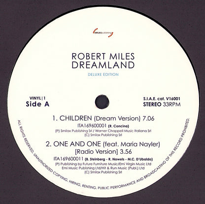 Robert Miles - Dreamland Vinyl 2LP Deluxe Edition