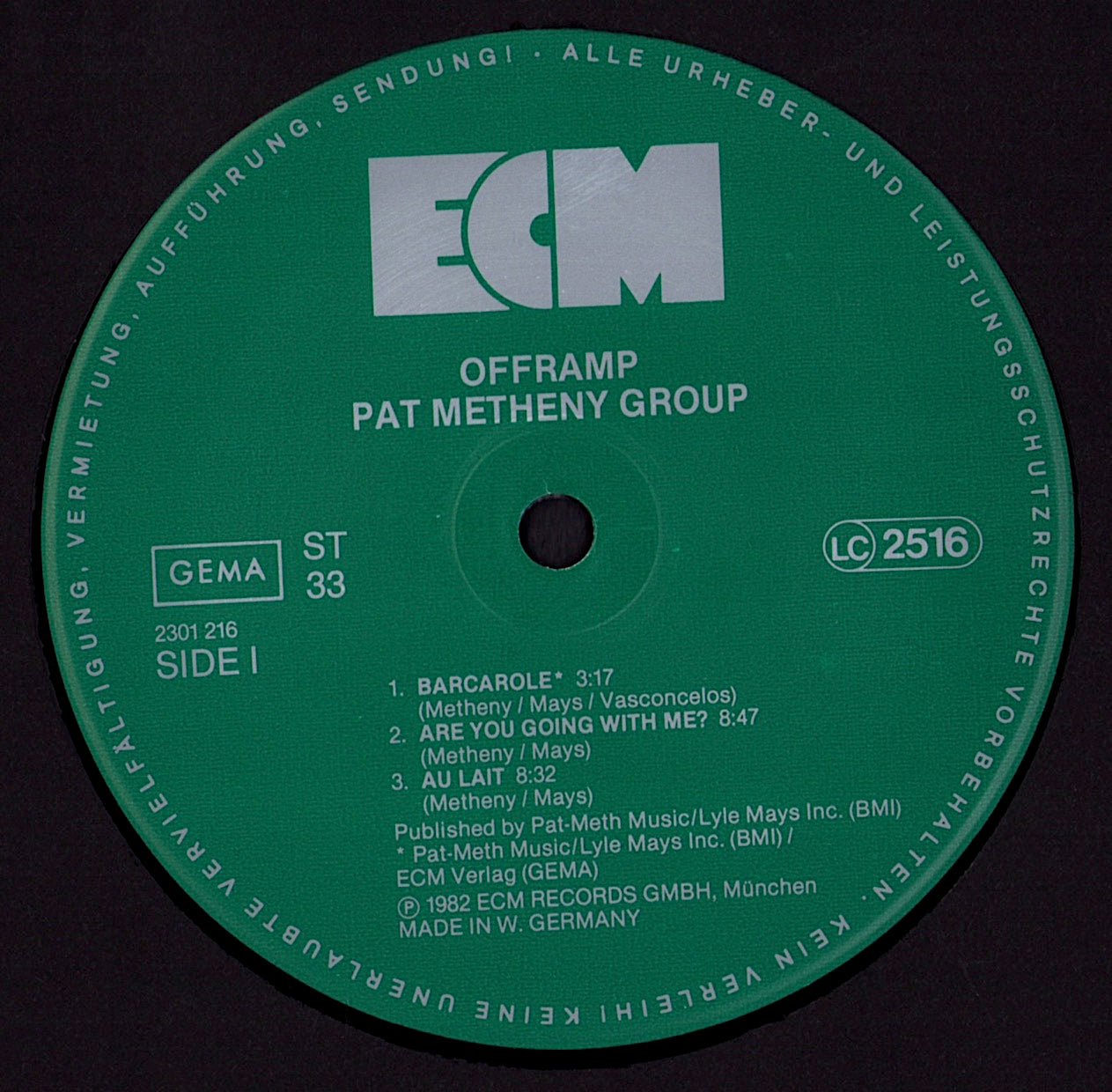 Pat Metheny - Offramp Vinyl LP Kopie