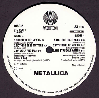 Metallica ‎- Metallica Vinyl 2LP