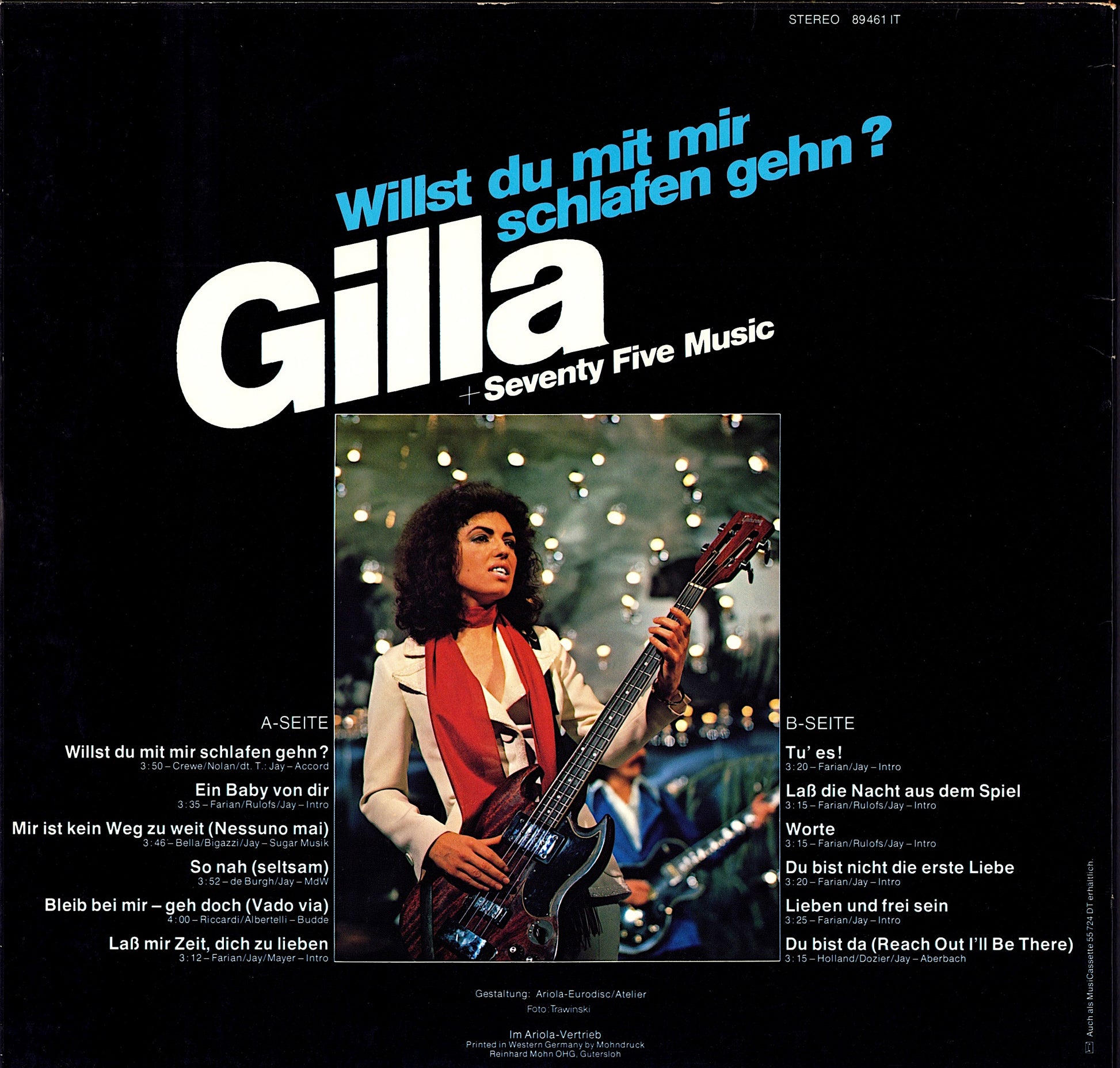 Gilla + Seventy Five Music – Willst Du Mit Mir Schlafen Gehn? Vinyl LP