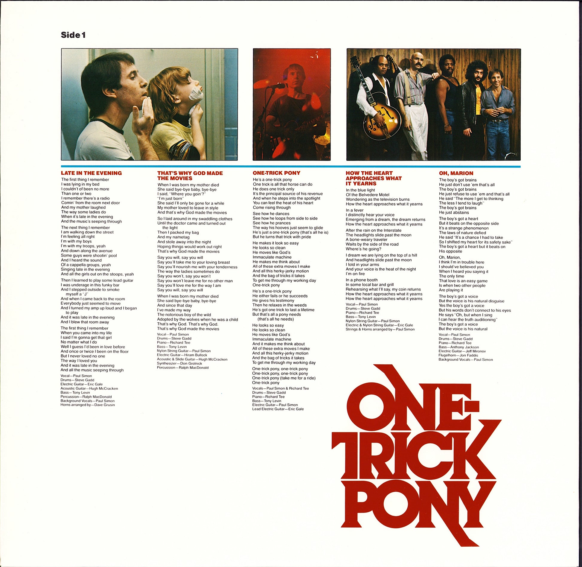 Paul Simon ‎- One-Trick Pony