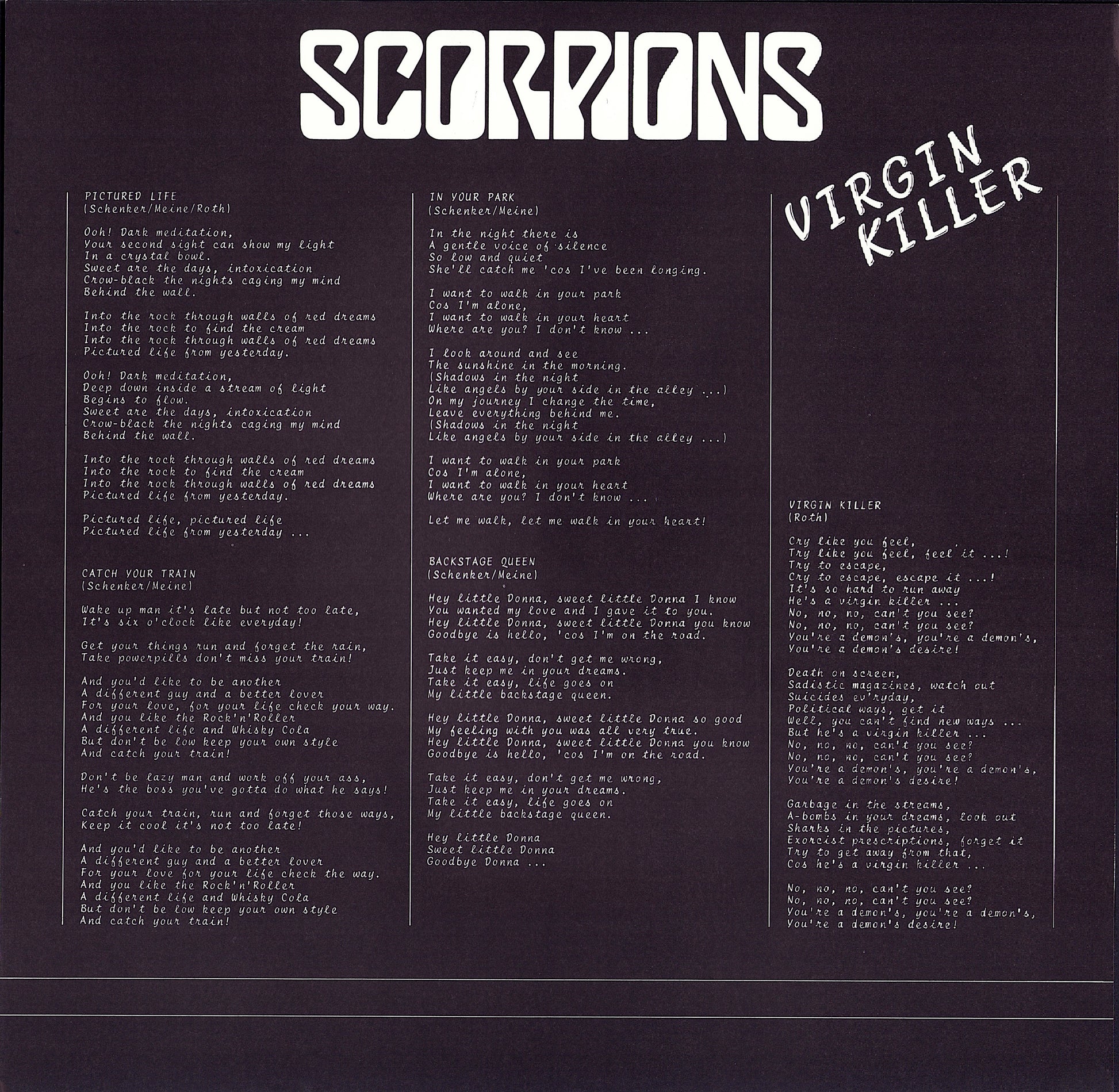 Scorpions ‎- Virgin Killer Vinyl LP