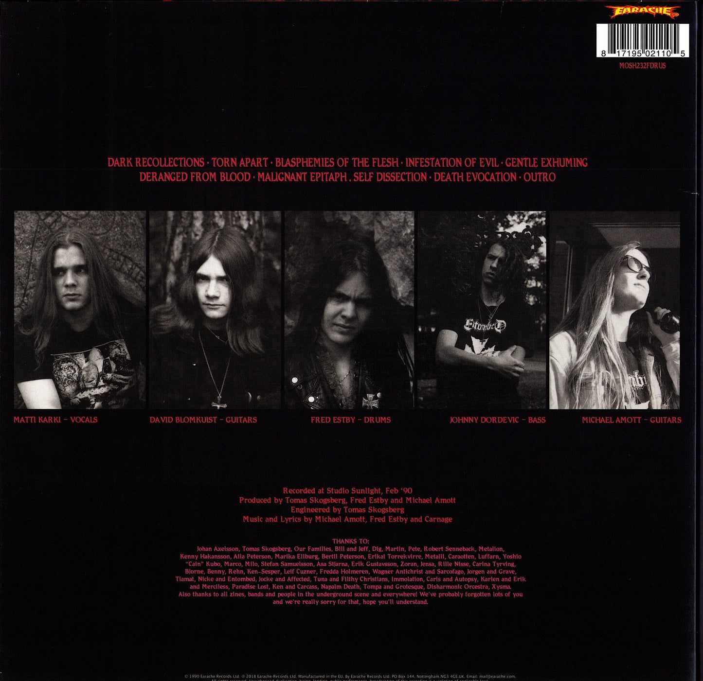 Carnage - Dark Recollections Vinyl LP Limited Edition