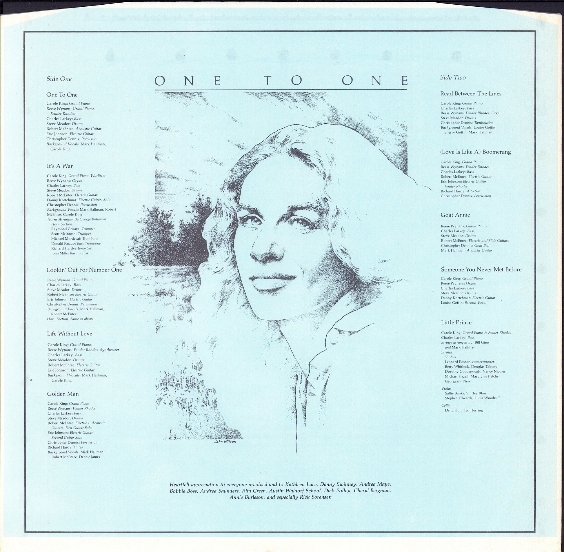 Carole King – One To One Vinyl LP