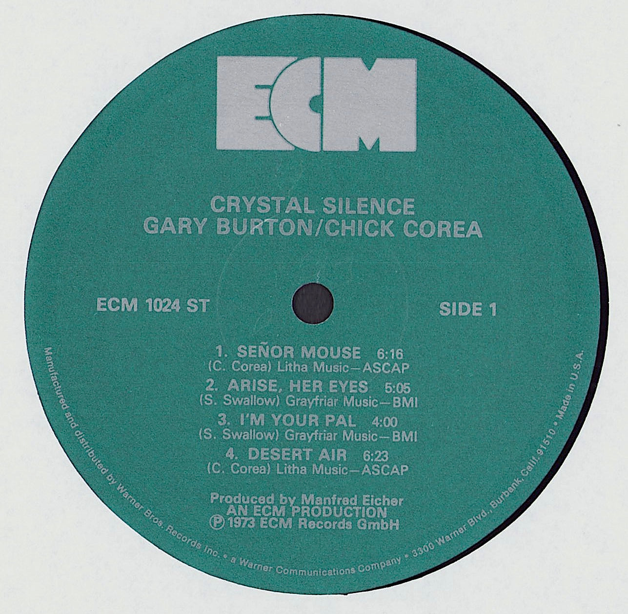 Gary Burton Chick Corea Crystal Silence Vinyl LP